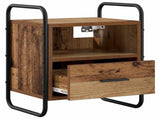 Hanging Bedside Cabinet 2 pcs Old Wood 40 x 30 x 50 cm 8013563