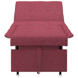 Sofa Bed Wine Red 194 x 50 x 82 cm Plywood 42008585
