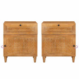 Bedside Cabinet Light Brown 50 x 33 x 60 cm Engineered Wood 4018088