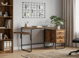 Desk with Storage Oak Wood 120 x 50 x 75 cm 8008000