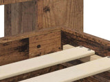 Bed Frame with Storage Old Wood 140 x 190 cm Engineered Wood 3433490