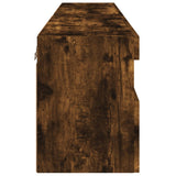 TV Wall Cabinets with LED Lights 2 pcs Smoked Oak 60x30x40 cm 837192