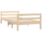 ZNTS Bed Frame without Mattress 80x200 cm Solid Wood Pine 821629