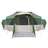 Family Tent with Rainfly Water-resistant tunnel Green 10-Person 42017463