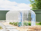 Polytunnel Greenhouse Walk-in Grow House with PE Cover, Door and Galvanised Steel Frame, 3 x 2 x 2m, T3398P315931