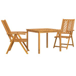 Garden Dining Set 3 pcs Brown 90 x 90 x 74 cm Solid acacia wood 3154121