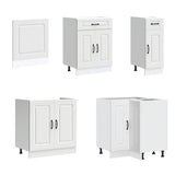 11 Piece Kitchen Cabinet Set "Kalmar" White Engineered Wood 3314881