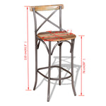Bar Chair Solid Reclaimed Wood 244014
