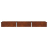 Raised Garden Bed Weathering Steel 240 x 40 x 24 cm 8006336