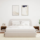 Bedside Cabinets with LED Lights Wall-mounted 2 pcs Smoked Oak 837122