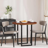 Table Top Dark Brown 80 x 2.5 cm Solid Oak Wood 42016011
