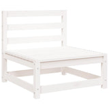 Garden Sofas Armless 2 pcs White 70x70x67 cm Solid Wood Pine 837922