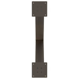 Dining Table Legs X-Shaped 2 pcs Natural Steel 80x cm Steel 4012983