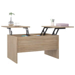 Coffee Table Sonoma Oak 80x50x42.5 cm Engineered Wood 809731