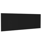 Wall Headboard Black Engineered Wood 240 cm x 1.5 cm x 80 cm 811053