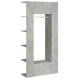 Hallway Cabinets 2 pcs Concrete Grey Engineered Wood 3082039