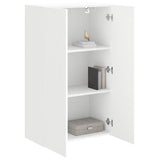 TV Wall Cabinet White 59.5 x 31 x 100 cm Engineered Wood 892369