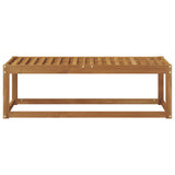 Outdoor Stool Bench Natural 115 x 43 x 37 cm Solid Acacia Wood 900669