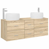 Bathroom Furniture Set 3 pcs Sonoma Oak 49.5 x 44.5 x 66 cm 3405933
