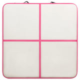 Inflatable Gymnastics Mat with Pump 200x200x15 cm PVC Pink 92697