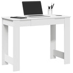 ZNTS Desk White 100x45x75 cm Engineered Wood 860427