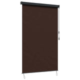 Roller Blind Brown 120 x 250 cm Fabric and Aluminum 42037183