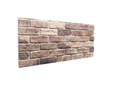 Wall Panels 10 pcs Brown and Grey 100 x 50 cm EPS Foam 42046103