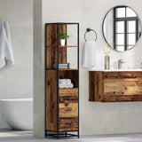 Bathroom Furniture Set with Drawer Old Wood 35 x 37.5 x 166 cm 883598