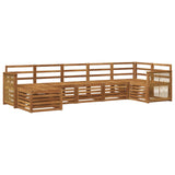 Sectional Sofa Set 6 pcs Natural Solid Acacia Wood 3384625
