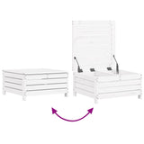 8 Piece Garden Sofa Set White Solid Wood Pine 3250633