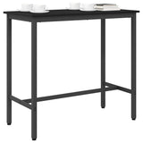 Table Black Oak 100 x 50 x 90.5 cm Engineered Wood and Steel 873732