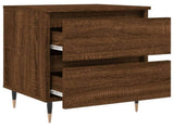 Bedside Cabinet Brown Oak 40x35x50 cm Engineered Wood 826874