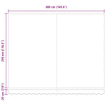 ZNTS Retractable Awning Orange and Brown 400 x 350 cm 3330737