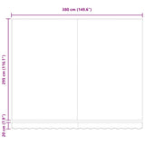 ZNTS Retractable Awning Orange and Brown 400 x 350 cm 3330737