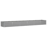 Planter Light Grey 480 x 80 x 45 cm Steel 42018148