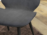 Velvet Dining Chairs, Set of 2 Dining Room Chairs with Metal Legs for Living Room, Dining Room, Grey T3398P341262