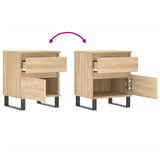 Bedside Cabinet Sonoma Oak 40x35x50 cm Engineered Wood 830690