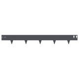 Lawn Edging 50 pcs 100 x 12 cm Steel Anthracite 8008529