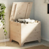 Storage Box with Lid RANA 60x49x54 cm Solid Wood Pine 4002335