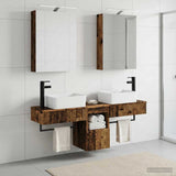 Bathroom Cabinet Set 5 pcs Old Wood Engineered Wood 3406317