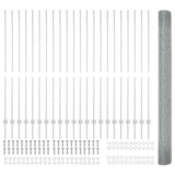 Welded Wire Fence with Post 50 x 1.6 m 3336411