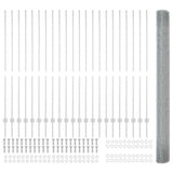 Fence and Post Silver 1.5 x 50 m Steel 3336409