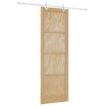 Sliding Door Manual Natural and white 78 x 232 cm 3333586