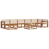 Outdoor Sofa Set 8 pcs Natural Solid Acacia Wood 3367932