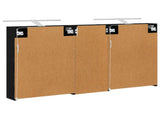 Bathroom Cabinet Set 3 pcs 130 x 14.5 x 70 cm Engineered wood 3403769
