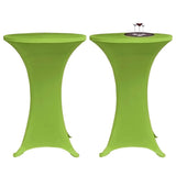 Stretch Table Cover 4 pcs 70 cm Green 279088