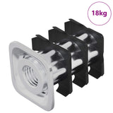 Threaded Tube Insert 1818 pcs Black and Silver Galvanised Steel 864852