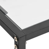 Console Table Transparent 200x35x75.5cm Tempered Glass 331686