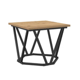 Coffee Table 3 pcs Artisan Oak Engineered Wood and Steel 868284