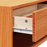 Bedside Table Wax Brown 50 x 32.5 x 24 cm Solid pine wood 873479